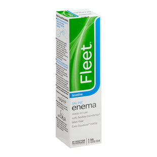 Fleet Enema, Fast Effective Constipation Relief, Ready-to-Use Saline Laxative, 4.5 FL Ounce (Pack Of 6)