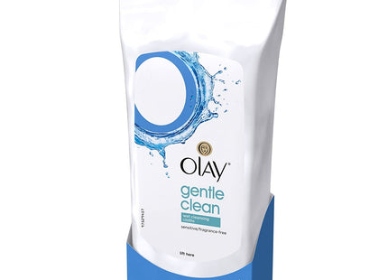 OLAY Wet Cleansing Cloths Gentle Clean, Sensitive Fragrance-Free 30 Count (Pack Of 12)