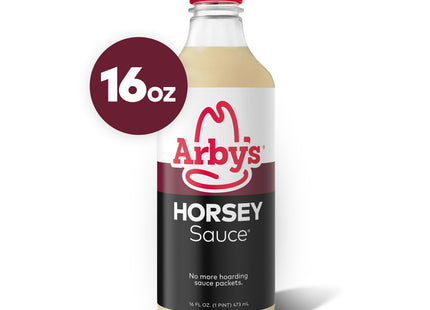 Arby's Horsey Sauce, bottles, A Sauce for All Meat, 16 Fluid Ounce, (Pack Of 6)