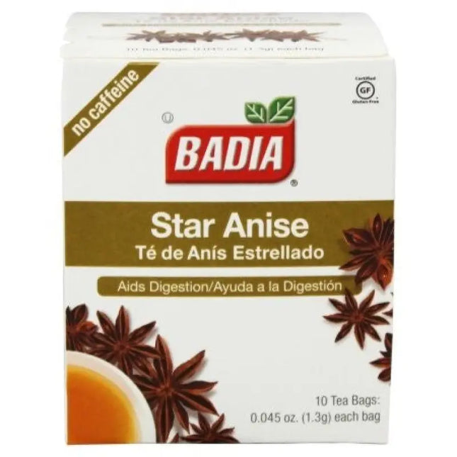 a box of tea with anise