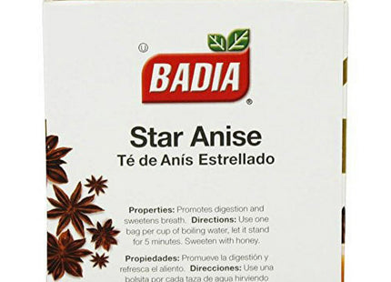 Badia Star Anise Bags Natural Herbs Slimming Caffeine-Free 10ct (12 Pack) - Food & Beverages > Non-Alcoholic Drinks