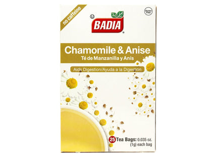 Badia Te de Manzanilla Spices Chamomile & Anise Bags 25ct (12 Pack) - Food Beverages > Non-Alcoholic Drinks Infusions