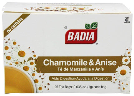 Badia Te de Manzanilla Spices Chamomile & Anise Bags 25ct (2 Pack) - Food Beverages > Non-Alcoholic Drinks Infusions