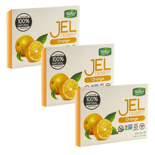 Bakol Jel Dessert All Natural Vegan Jell Orange Flavor 3oz (3 Pack) - Food & Beverages > Baking Desserts Puddings Mixes