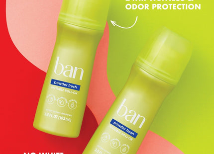 Ban Classic R-On Invisible Antiperspirant Deodorant Powder Fresh 3.5oz (3 Pack) - Personal Care > Bath & Body