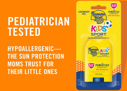 Banana Boat Kids Sport Broad Sunscreen Stick SPF50 Travel Size 0.5oz (4 Pack) - Personal Care > Sun Protection & Tanning