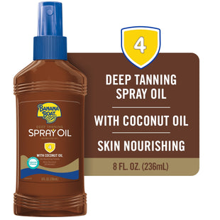 Banana Boat Dark Tanning Oil Spray SPF4 Sunscreen 8 oz (3 Pack) - Personal Care > Sun Protection &