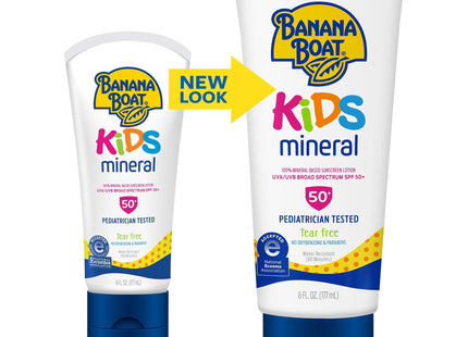 Banana Boat Kids 100% Mineral SPF 50 Sunscreen Lotion 6oz (2 Pack) - Personal Care > Sun Protection & Tanning