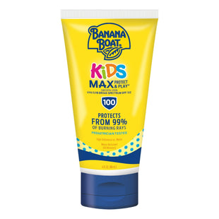 Banana Boat Kids Max Protect & Play Sunscreen Lotion SPF 100 4oz (12 Pack) - Personal Care > Sun Protection Tanning