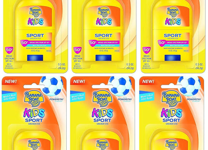 Banana Boat Kids Sport Broad Sunscreen Stick SPF50 Travel Size 0.5oz (4 Pack) - Personal Care > Sun Protection & Tanning