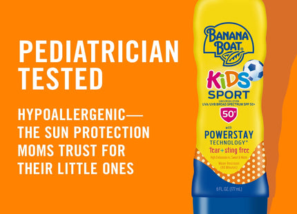 Banana Boat Kids Sport Sunscreen Lotion SPF 50 6oz (12 Pack) - Personal Care > Sun Protection & Tanning