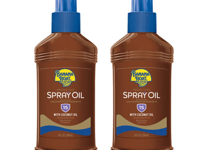 Banana Boat Protective Spectrum Tanning Oil Spray Sunscreen SPF 15 8oz (12 Pack) - Personal Care > Sun Protection &