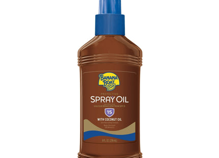 Banana Boat Protective Spectrum Tanning Oil Spray Sunscreen SPF 15 8oz (12 Pack) - Personal Care > Sun Protection &