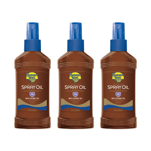 Banana Boat Protective Spectrum Tanning Oil Spray Sunscreen SPF 15 8oz (3 Pack) - Personal Care > Sun Protection &