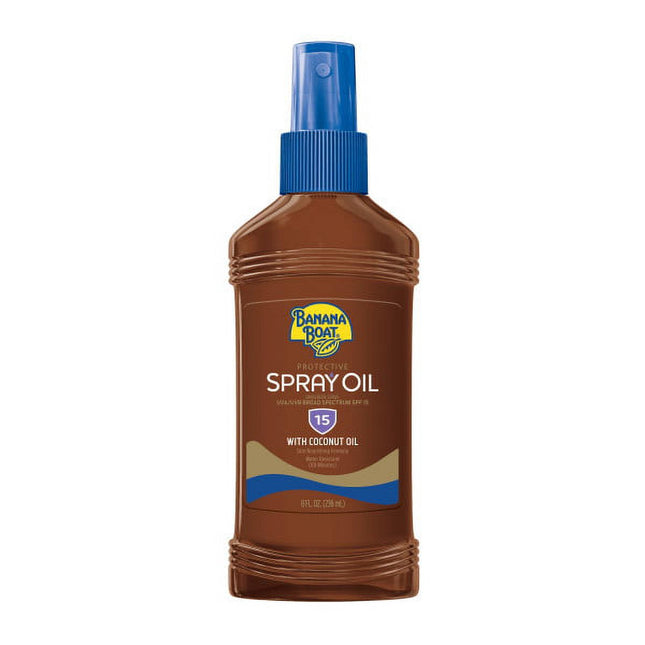 Banana Boat Protective Spectrum Tanning Oil Spray Sunscreen SPF 15 8oz - Personal Care > Sun Protection & Lotion