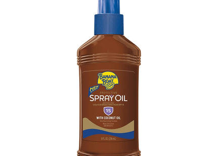 Banana Boat Protective Spectrum Tanning Oil Spray Sunscreen SPF 15 8oz (3 Pack) - Personal Care > Sun Protection &