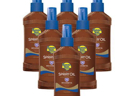 Banana Boat Protective Spectrum Tanning Oil Spray Sunscreen SPF 15 8oz (3 Pack) - Personal Care > Sun Protection &