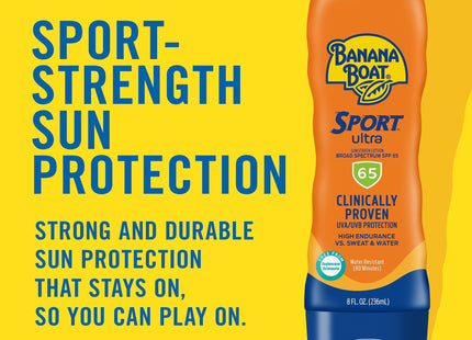 Banana Boat Sport Ultra High SPF 65 Sunscreen Lotion 8oz (2 Pack) - Personal Care > Sun Protection & Tanning