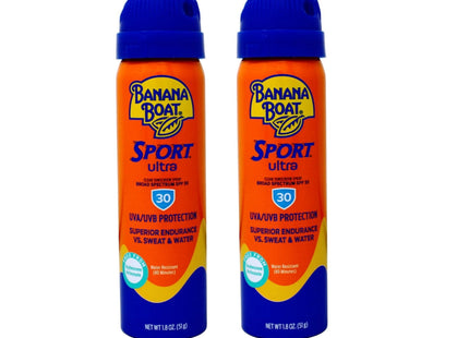 Banana Boat Sport Ultra SPF30 Sunscreen Spray Adult Sunblock 1.8oz (2 Pack) - Personal Care > Sun Protection & Tanning