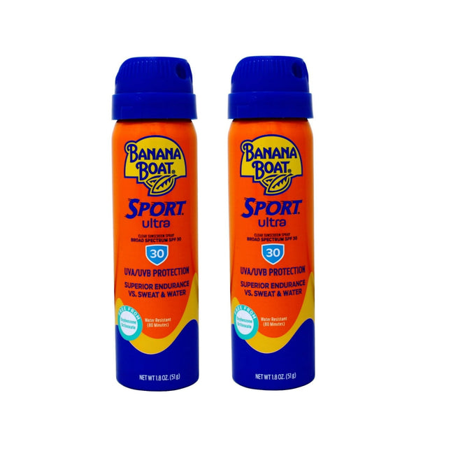 Banana Boat Sport Ultra SPF30 Sunscreen Spray Adult Sunblock 1.8oz (2 Pack) - Personal Care > Sun Protection & Tanning