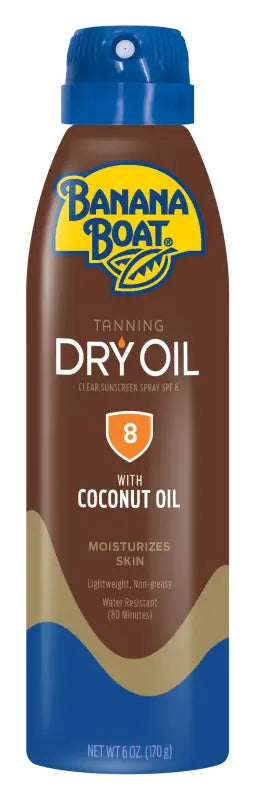 banana beach dry oil with coconut oil