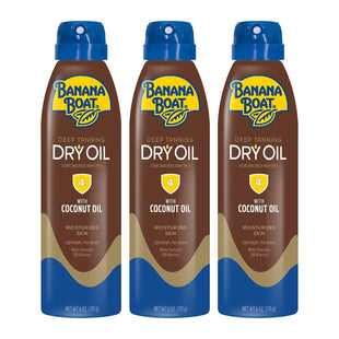 Banana Boat Ultramist Deep Dry Oil Tanning Spray SPF 4 Sunscreen 6oz (3 Pack) - Personal Care > Sun Protection &