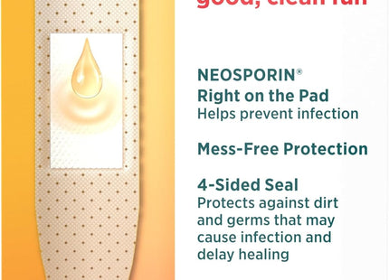 Band-Aid Brand Bandages with Neosporin Antibiotic Assorted Sizes 20ct (4 Pack) - Health Care > First Aid Gauze &