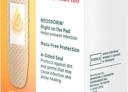 Band-Aid Brand Bandages with Neosporin Antibiotic Assorted Sizes 20ct (4 Pack) - Health Care > First Aid Gauze &