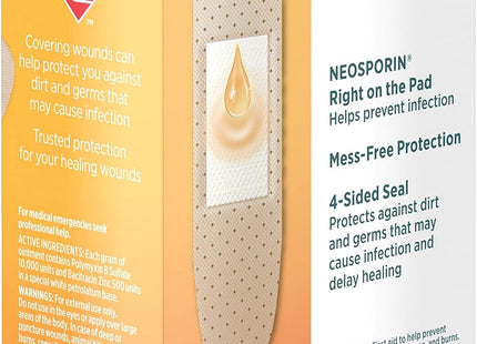 Band-Aid Brand Bandages with Neosporin Antibiotic Assorted Sizes 20ct (4 Pack) - Health Care > First Aid Gauze &
