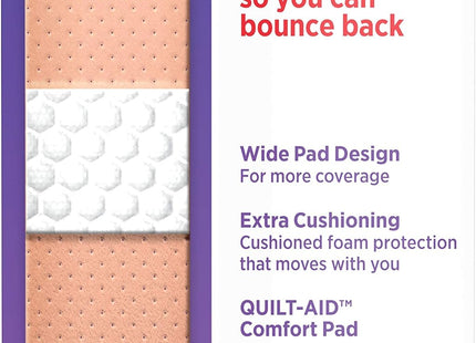 Band-Aid Brand Cushion Care Sport Adhesive Bandage Extra Wide 30ct (2 Pack) - Health > First Aid Bandages Gauze &