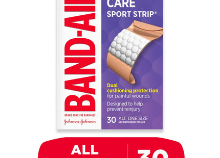 Band-Aid Brand Cushion Care Sport Adhesive Bandage Extra Wide 30ct (2 Pack) - Health > First Aid Bandages Gauze &