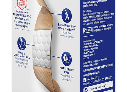 Band-Aid Brand Flexible Fabric Adhesive Bandages All One Size 30ct (5 Pack) - Health Care > First Aid Gauze & Dressings