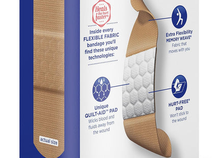 Band-Aid Brand Flexible Fabric Adhesive Bandages All One Size 30ct (5 Pack) - Health Care > First Aid Gauze & Dressings