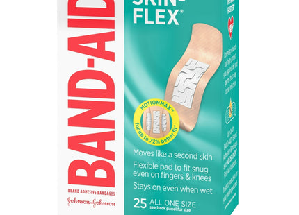 Band-Aid Brand Skin-Flex Adhesive Bandages All One Size 25ct (24 Pack) - Health Care > First Aid Gauze & Dressings