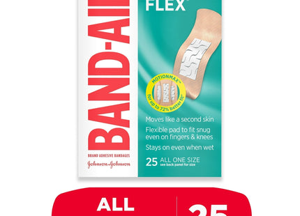 Band Aid Brand SkinFlex Adhesive Bandages All-One Size 25 ct (9 Pack) - Health Care > First Gauze & Dressings
