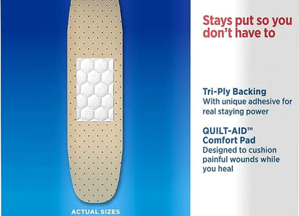 a close up of a box of adhesives with a adhesive on it