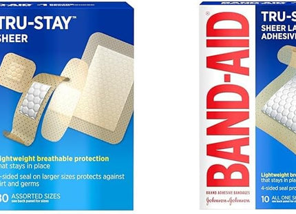 Band-Aid Brand Tru-StaySheer Adhesive Bandages Assorted 80ct (6 Pack) - Health Care > First Aid Gauze & Dressings