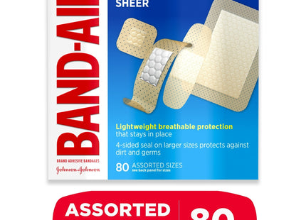 Band-Aid Brand Tru-StaySheer Adhesive Bandages Assorted 80ct (6 Pack) - Health Care > First Aid Gauze & Dressings