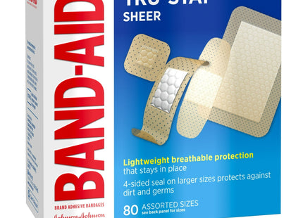 Band-Aid Brand Tru-StaySheer Adhesive Bandages Assorted 80ct (6 Pack) - Health Care > First Aid Gauze & Dressings