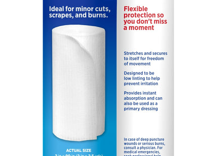 Band Aid First Product Flexible Rolled Gauze 2 in X 2.5 Yd (12 Pack) - Health Care > Bandages & Dressings