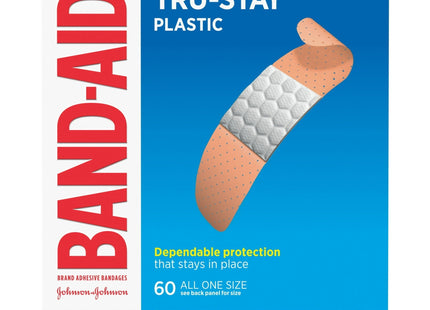 Band-Aid Tru-Stay Plastic Strips Adhesive Bandages All One Size 60ct - Health Care > First Aid Gauze & Dressings