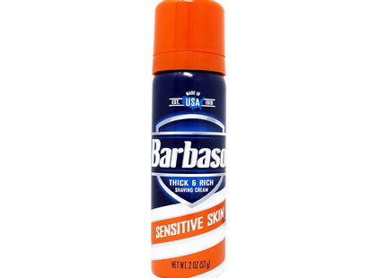 Barbasol Sensitive Skin Thick & Rich Shaving Cream for Men Travel 2oz (36 Pack) - Personal Care > Grooming Creams Foams