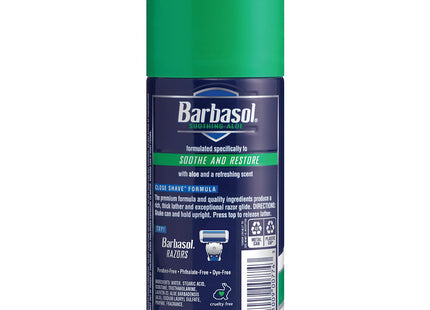 Barbasol Thick & Rich Soothing Aloe Shaving Cream Rust-proof 7oz (18 Pack) - Personal Care > Grooming Creams Foams Gels