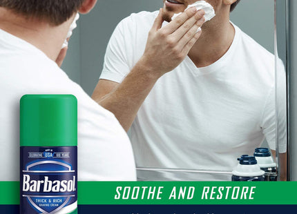 Barbasol Thick & Rich Soothing Aloe Shaving Cream Rust-proof 7oz - Personal Care > Grooming Creams Foams Gels