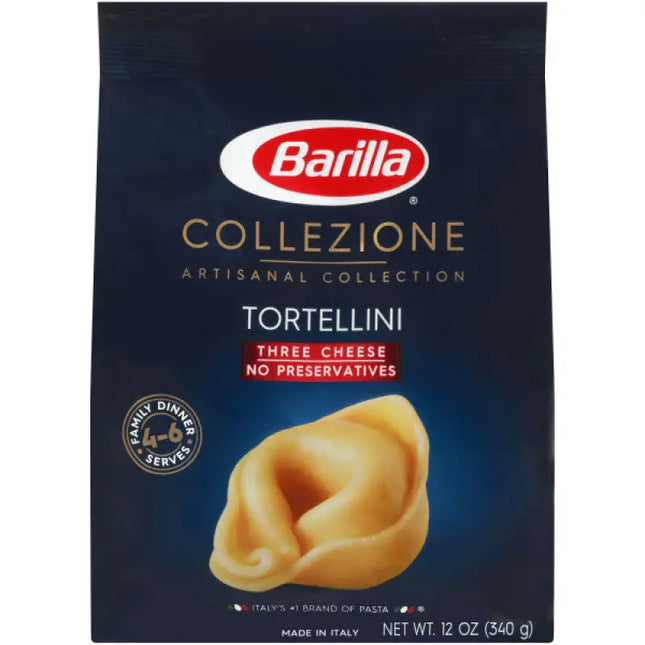 a bag of calzone tortelli with a white background