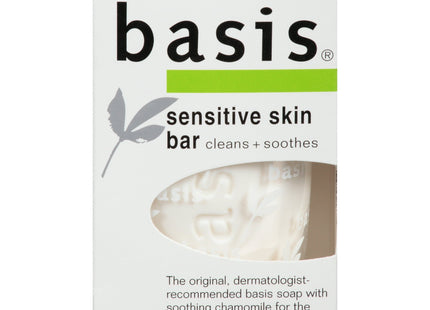 Basis Sensitive Skin Body Wash Bar Soap Cleanns Smoothes Unscented 4oz - Personal Care > Bath & Soaps