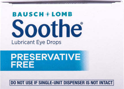 Bausch And Lomb Sooth Single-Use Lubricant Therapy Eye Drops 28ct (24 Pack) - Personal Care > Vision & Wash