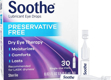 Bausch And Lomb Sooth Single-Use Lubricant Therapy Eye Drops 28ct (6 Pack) - Personal Care > Vision & Wash