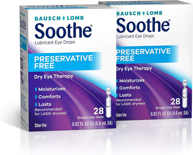 Bausch And Lomb Sooth Single-Use Lubricant Therapy Eye Drops 28ct (2 Pack) - Personal Care > Vision & Wash