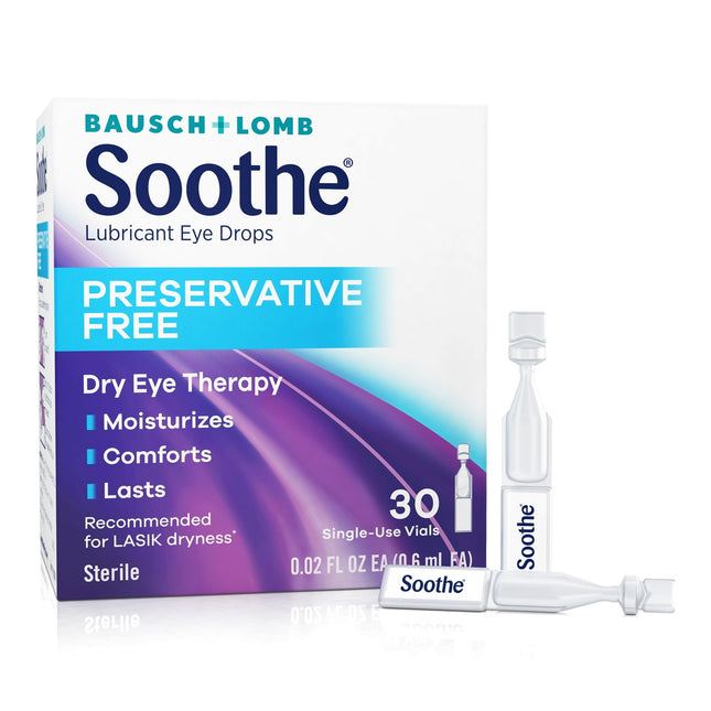 Bausch And Lomb Sooth Single-Use Lubricant Therapy Eye Drops 28ct - Personal Care > Vision & Wash